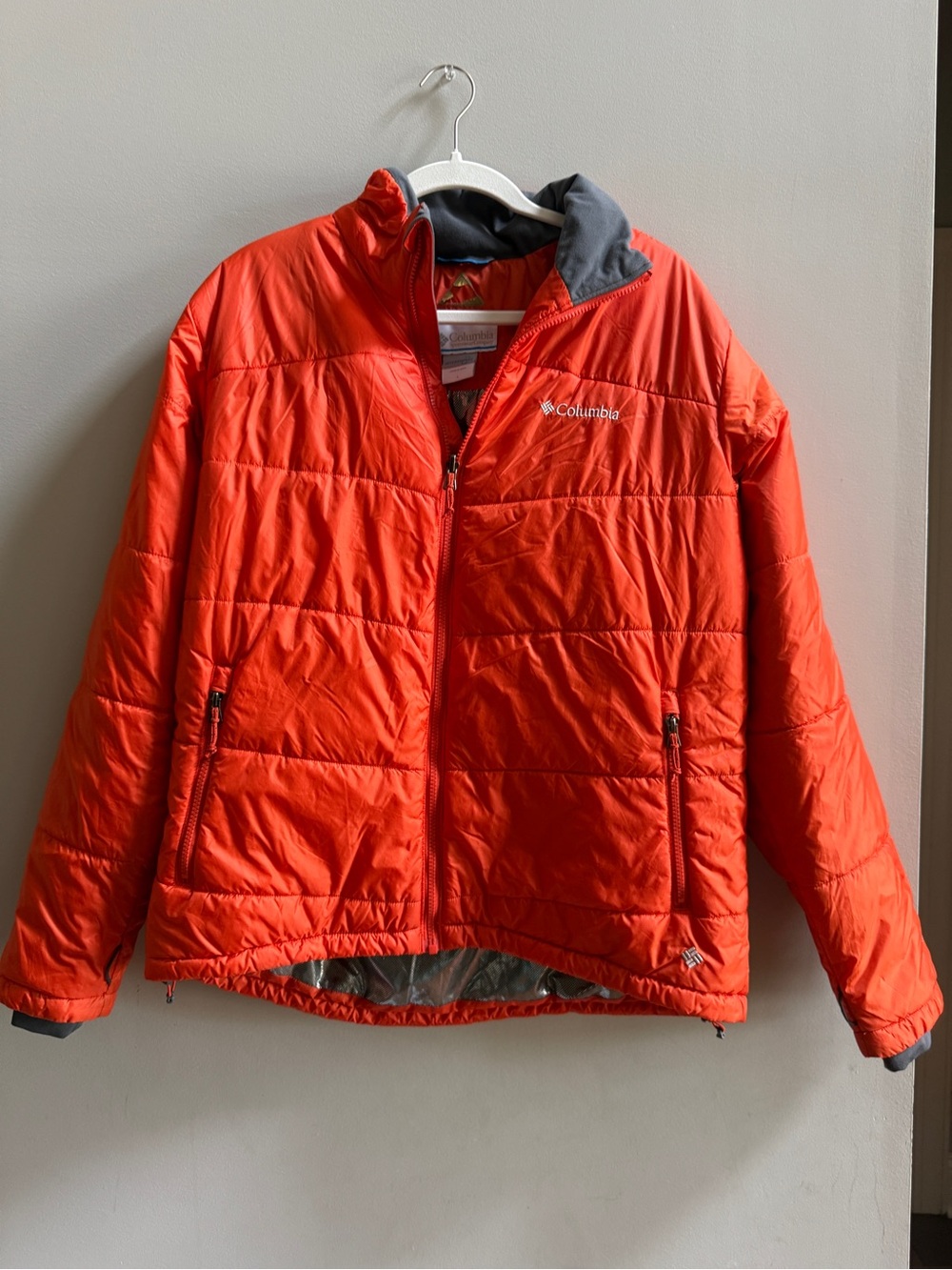 Columbia Omni Heat Orange Quilted Insulated Jacket-Large